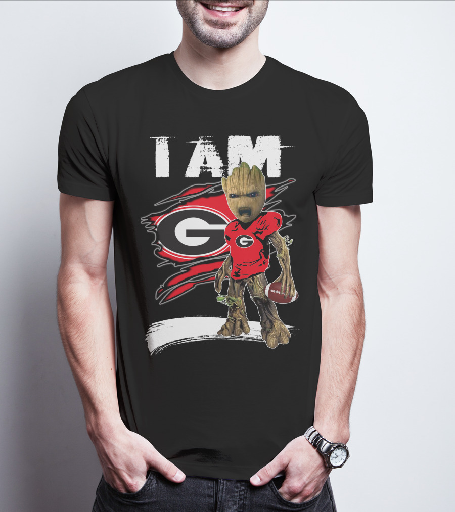 I Am Bulldogs Fan Football Groot Georgia T-Shirt