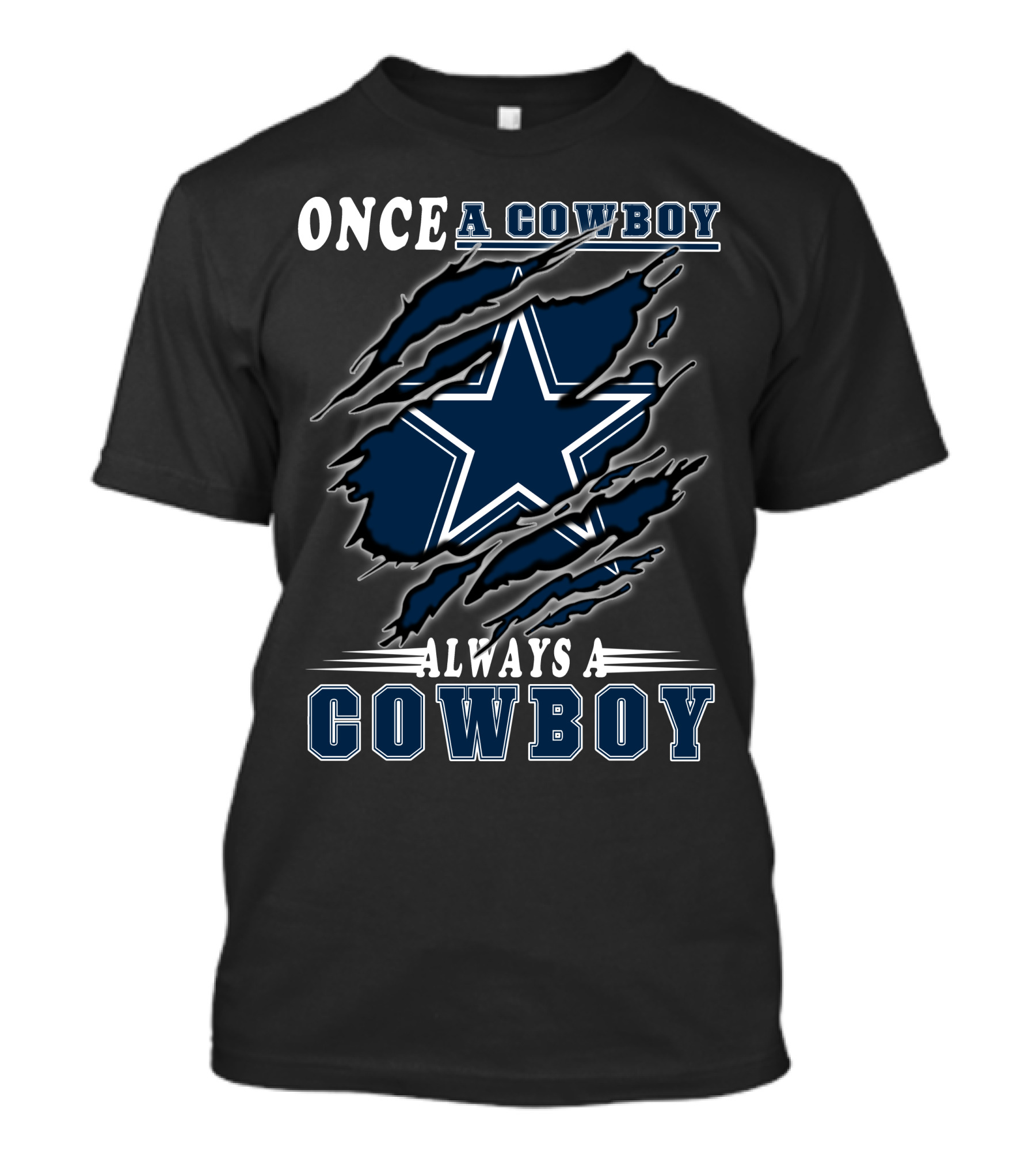 Once A Cowboy Always A Cowboy Star T-Shirt