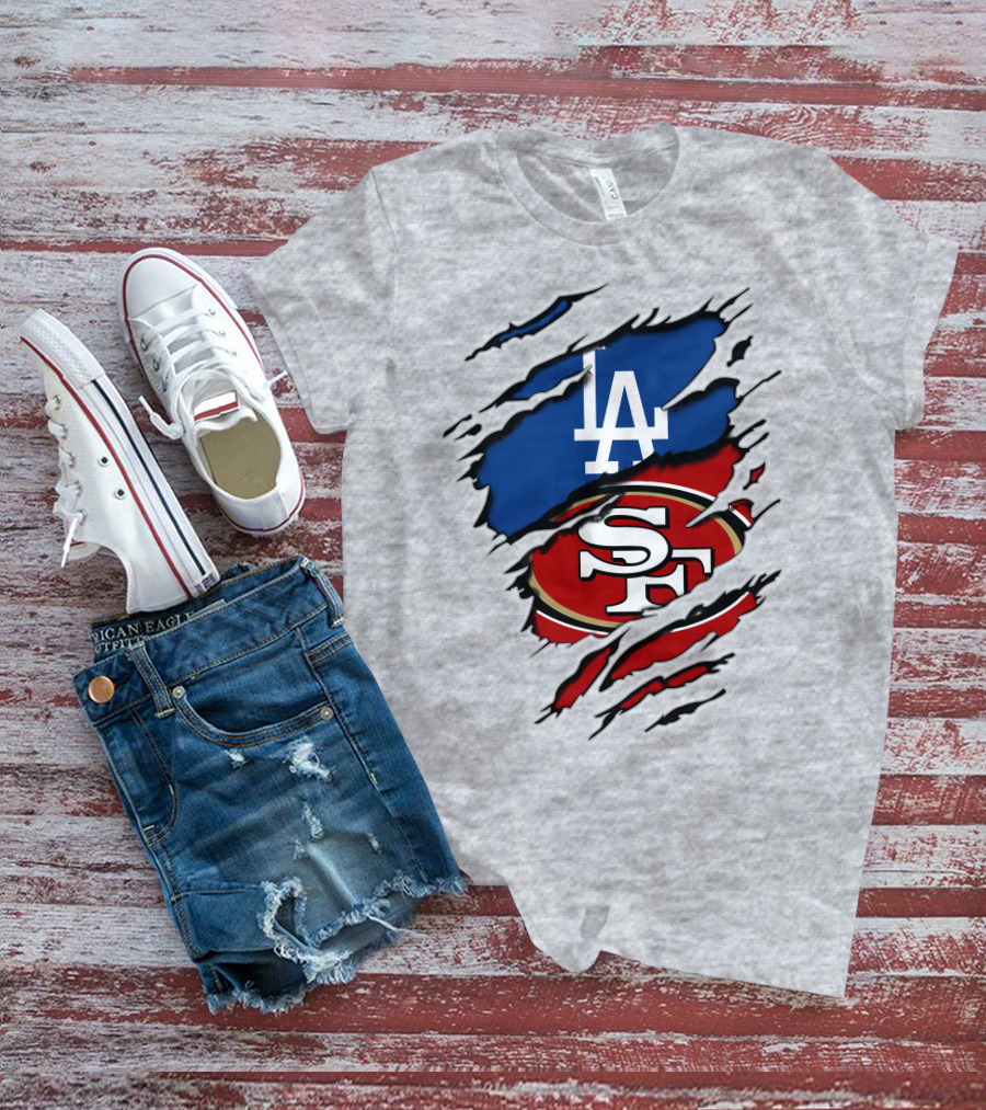 49ers Sf Dodgers La Logos T-Shirt