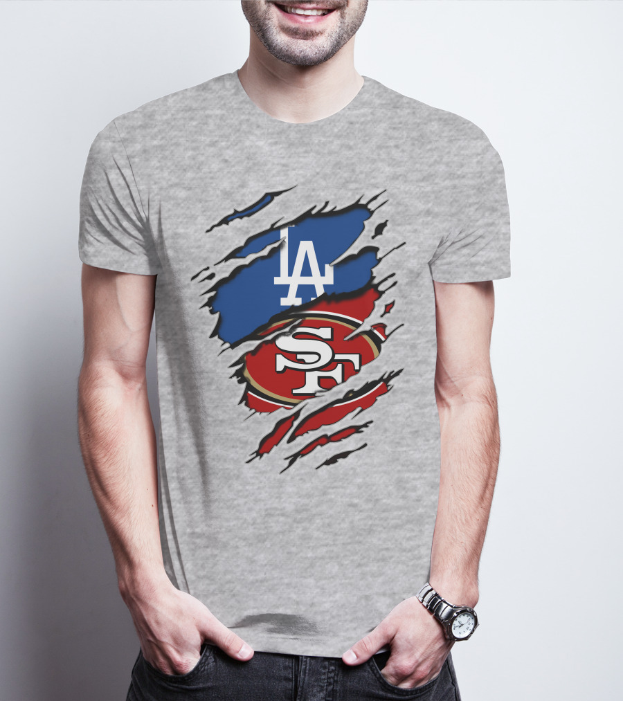 49ers Sf Dodgers La Logos T-Shirt
