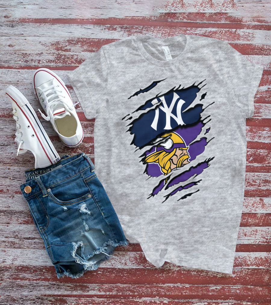 Vikings Yankees Dual Team Spirit T-Shirt