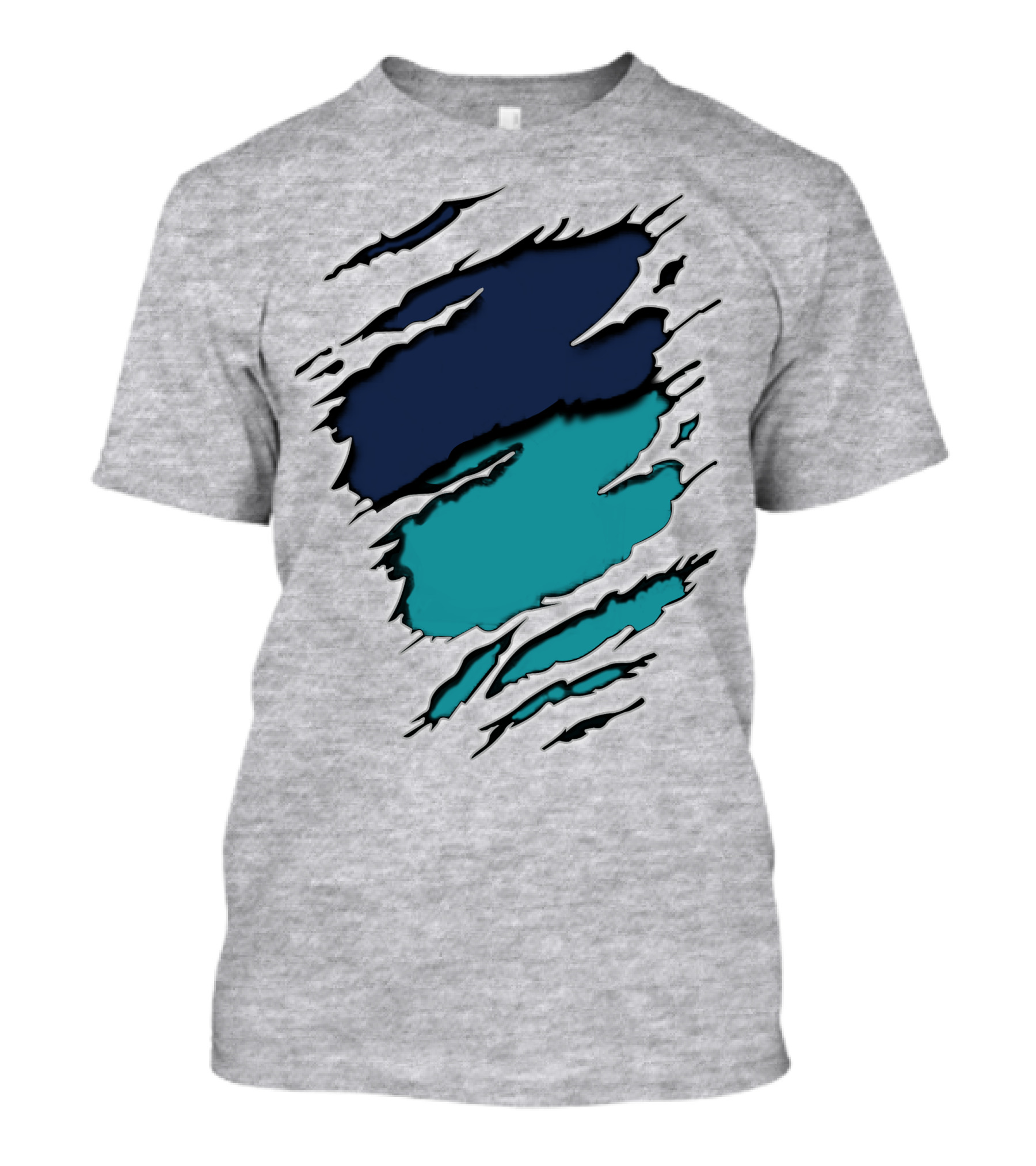 Dolp-Yan Ripped Ocean Waves T-Shirt