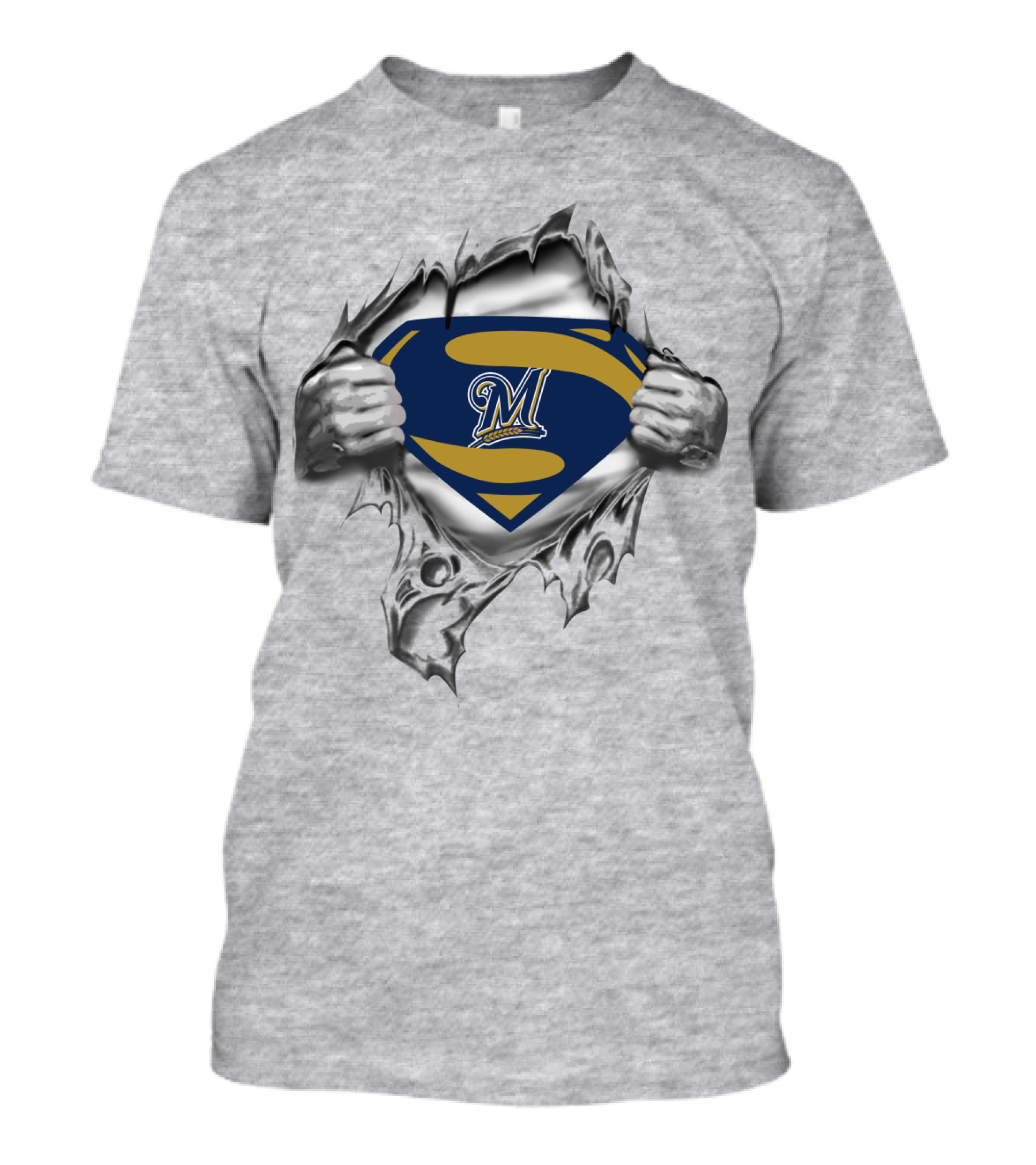 Milwaukee Brewers Superman T-Shirt