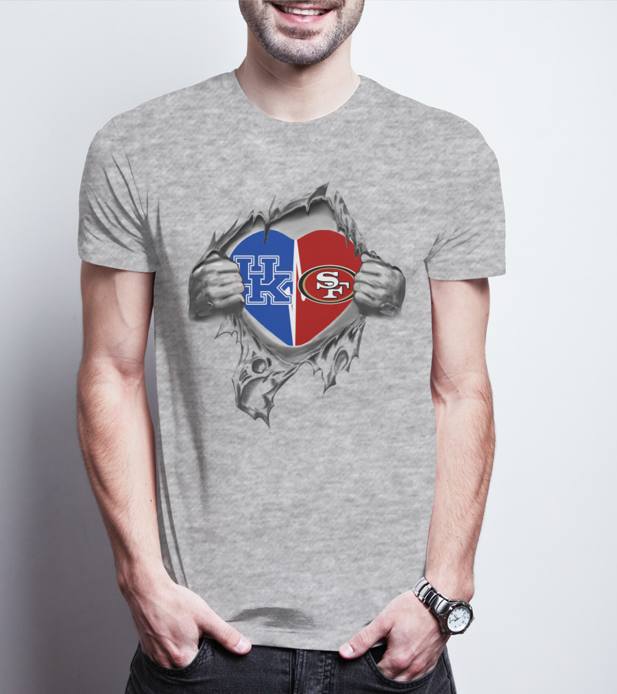 Kentucky Wildcats 49Ers Heart T-Shirt