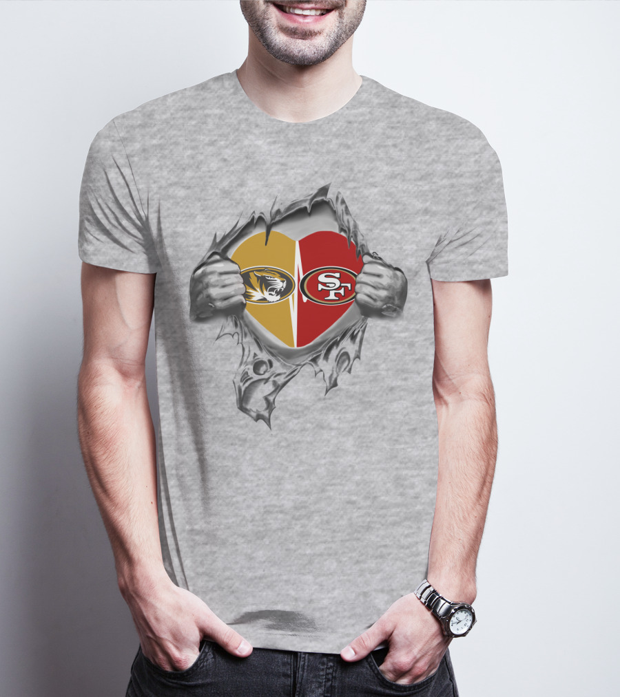 Mizzou Tigers 49Ers Heart T-Shirt