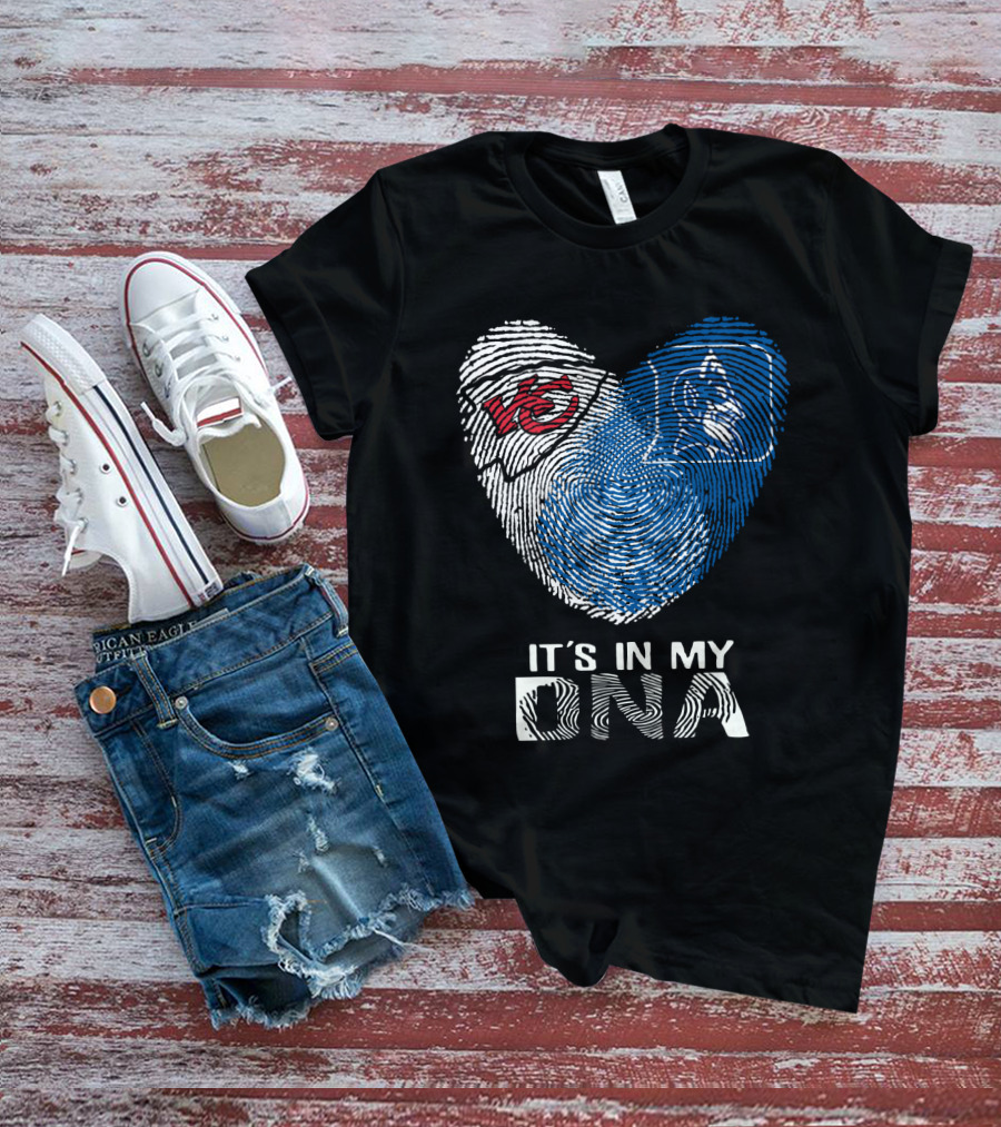 Chiefs Duke It's In My Dna Fingerprint Heart T-Shirt