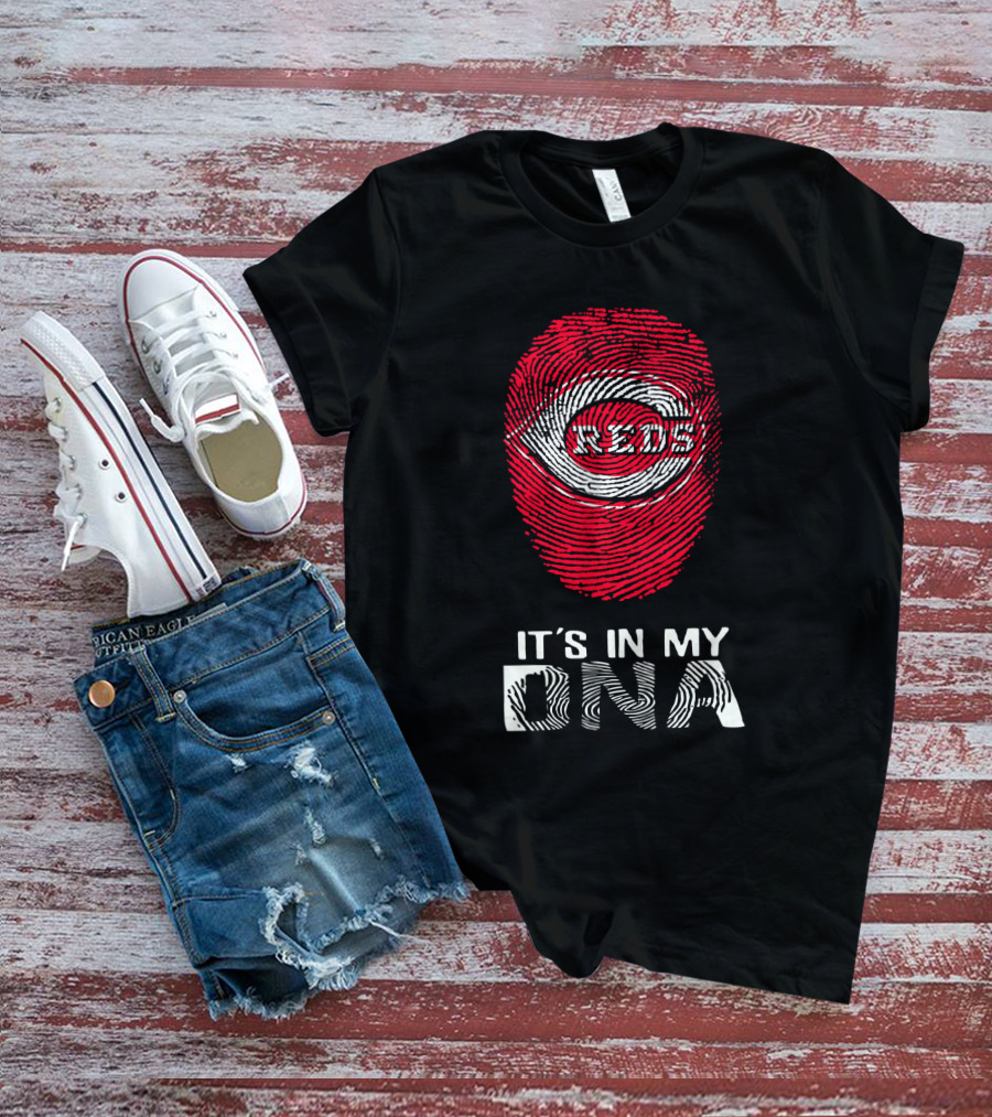Reds Fingerprint It's In My DNA T-Shirt