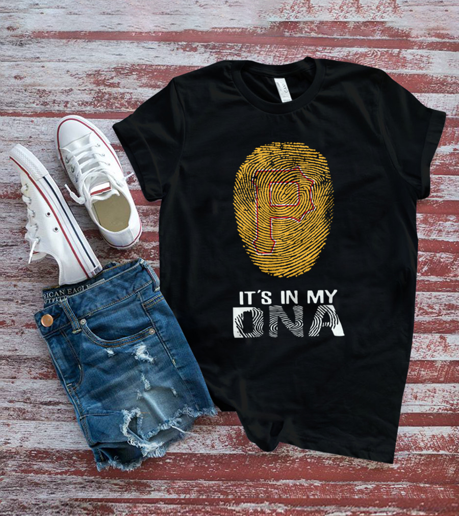 Pirates P It's In My DNA Fingerprint T-Shirt