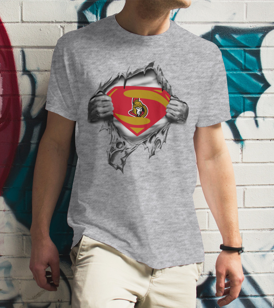 Ottawa Senators Superman Logo Breakthrough T-Shirt