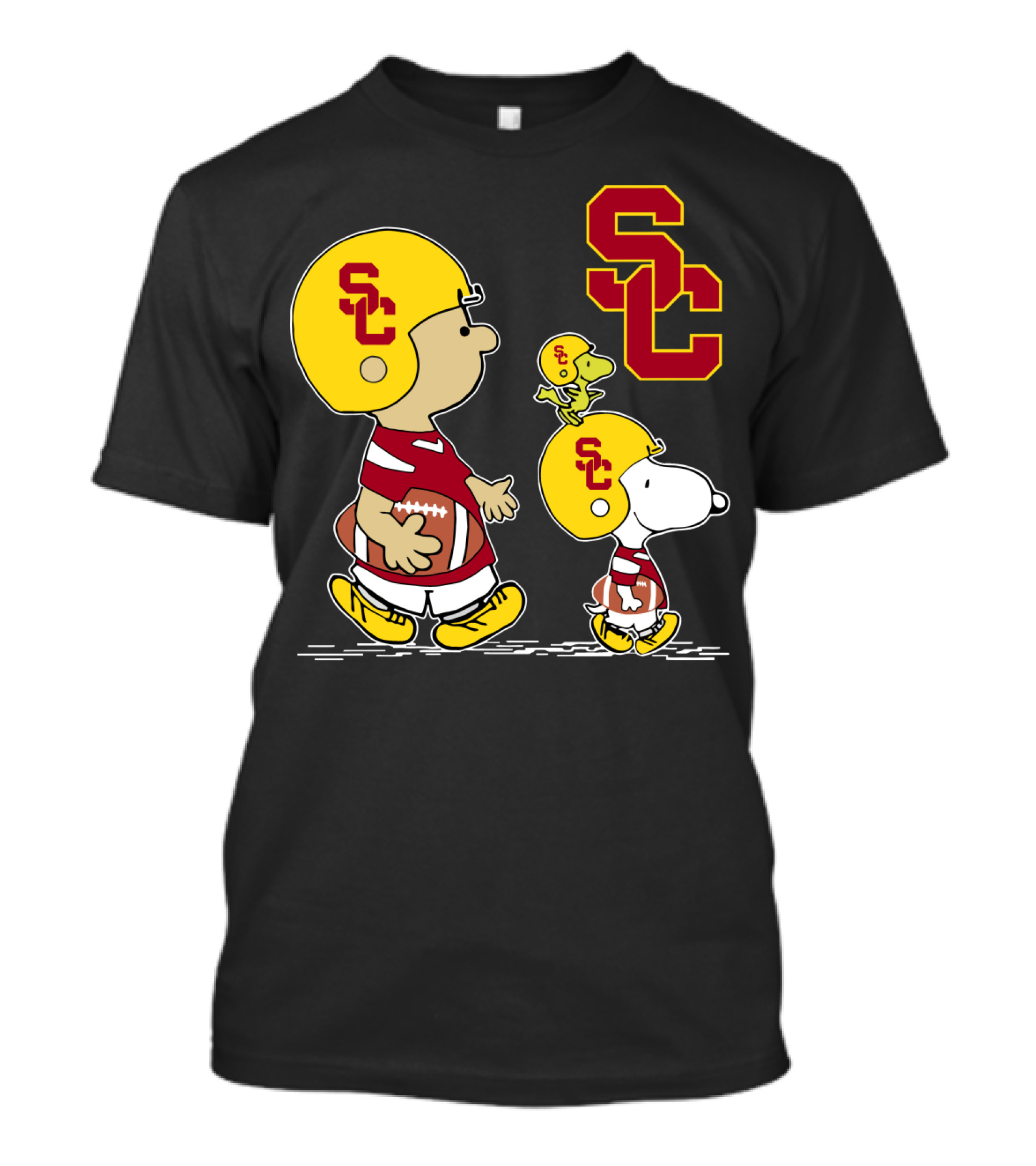 Snoopy USC Trojans Football SC T-Shirt