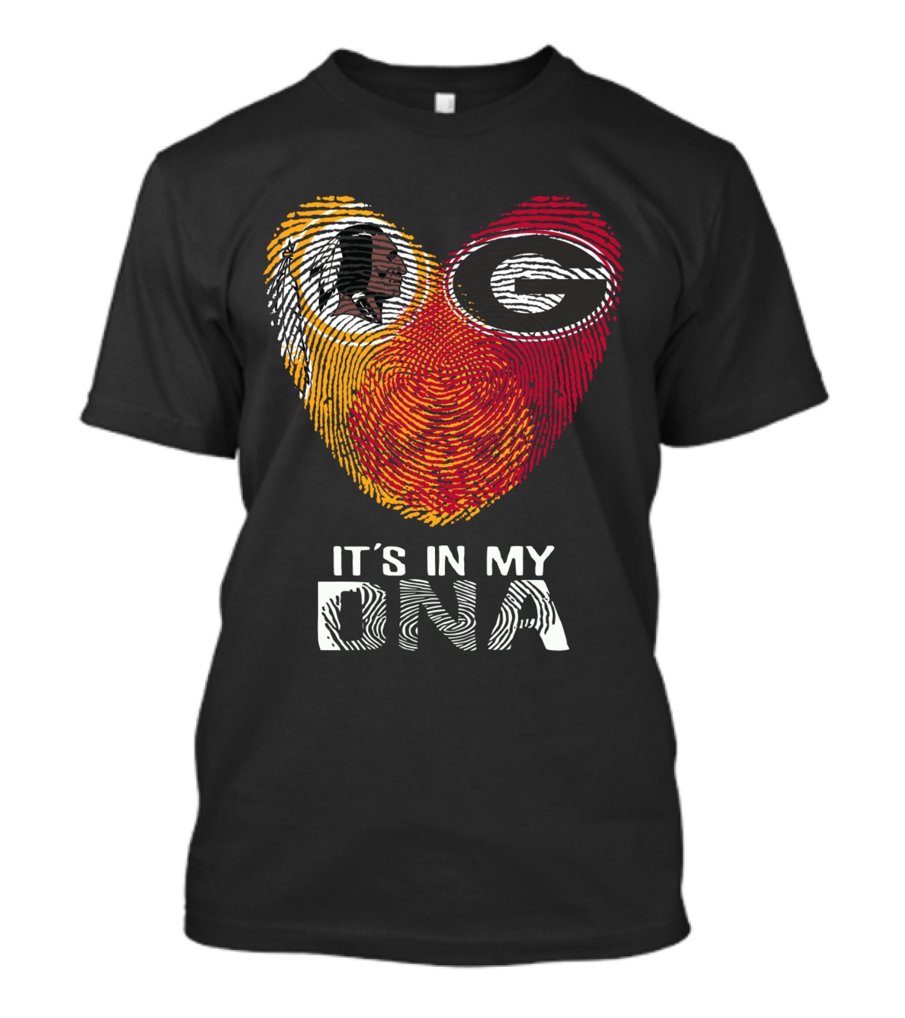 Redskins Bulldogs Logo It's In My Dna T-Shirt