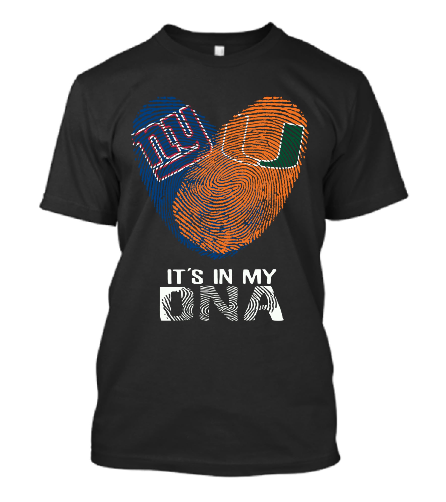 New York Giants Miami Hurricanes It's In My DNA T-Shirt