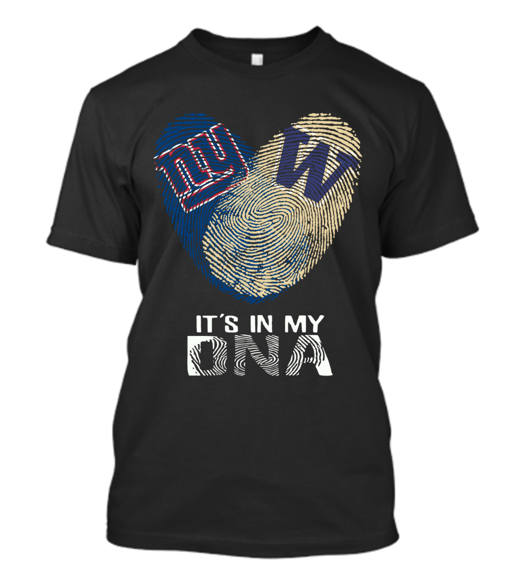 Giants Huskies It's In My DNA Fingerprint T-Shirt
