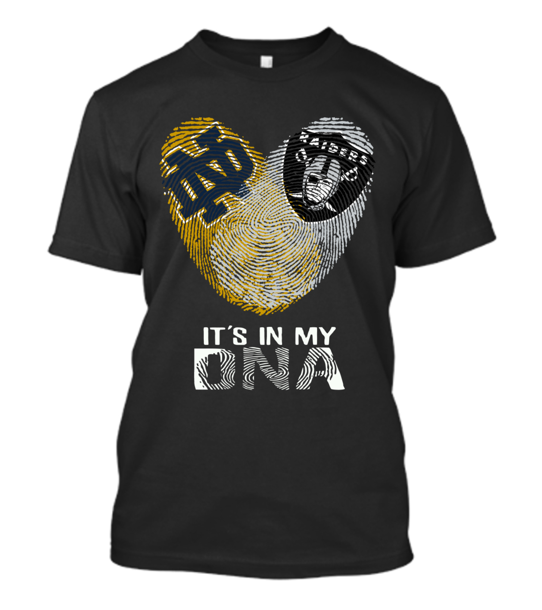 Notre Dame Raiders It's In My DNA Fingerprint T-Shirt