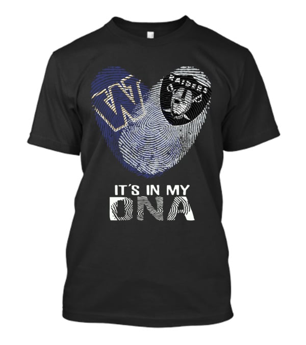 Raiders Huskies W It's In My DNA T-Shirt
