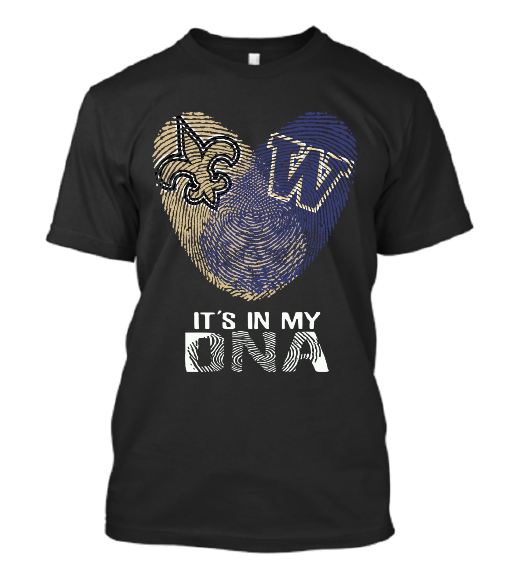 Saints Fleur-de-Lis Huskies W It's In My DNA T-Shirt