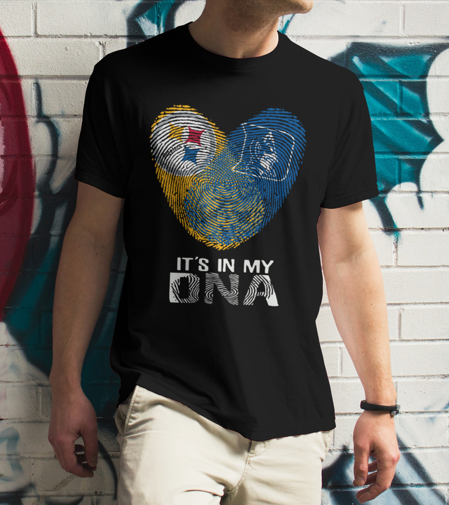 Steelers Duke It's In My DNA Fingerprint Heart T-Shirt