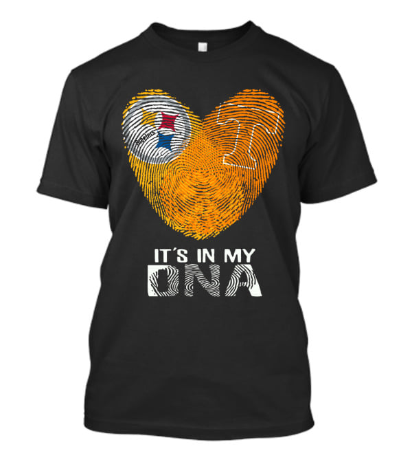 Steelers Tennessee It's In My DNA Fingerprint Heart T-Shirt