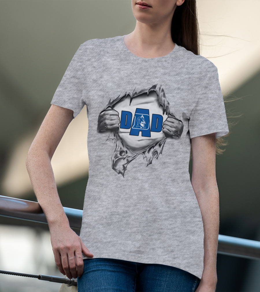 Duke Dad Logo With Torn T-Shirt