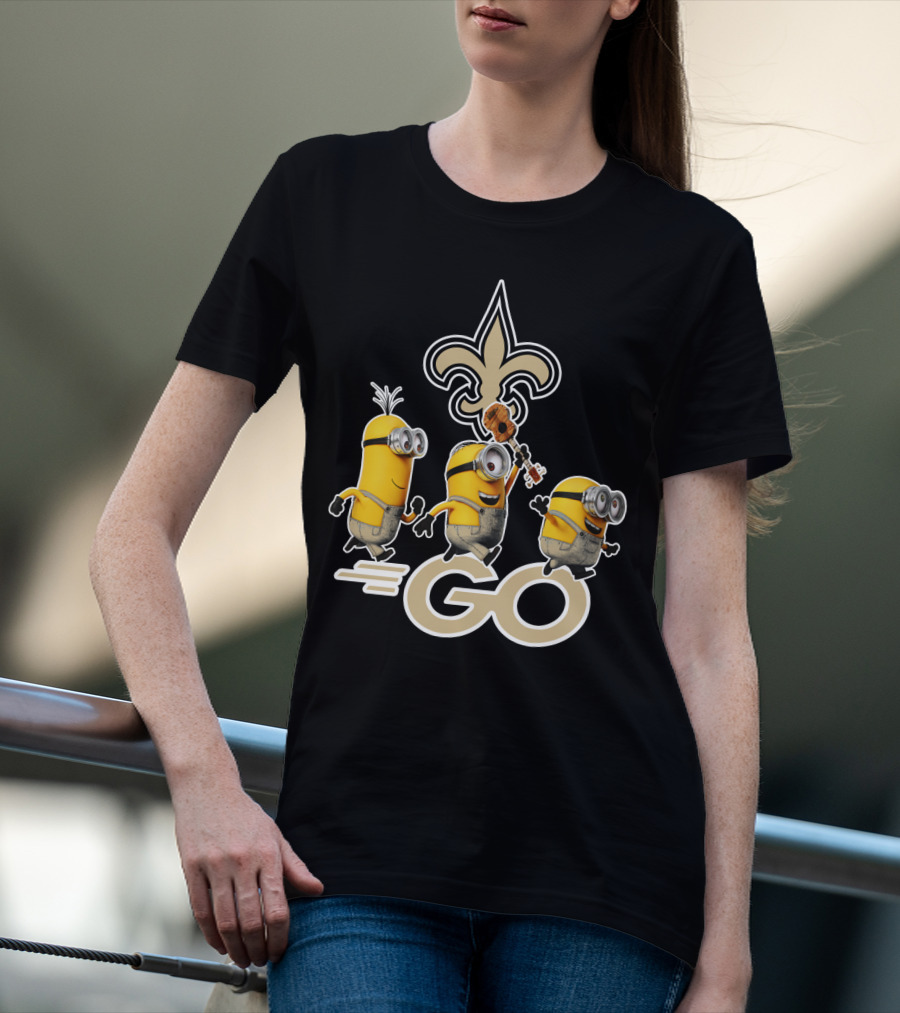 Saints Go Fleur-de-lis Minions T-Shirt
