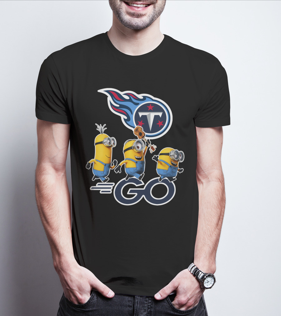 Minions Go Titans Tennessee NFL T-Shirt