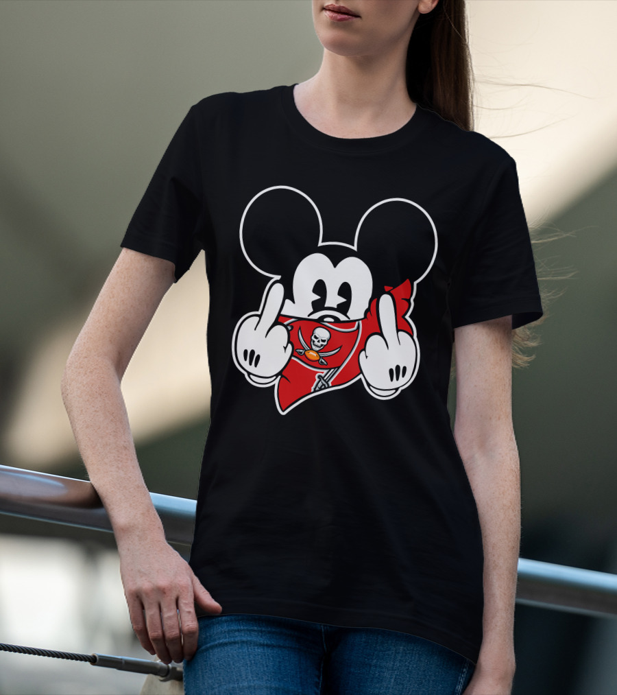 Mickey Mirroring Buccaneers' Bold Salute T-Shirt