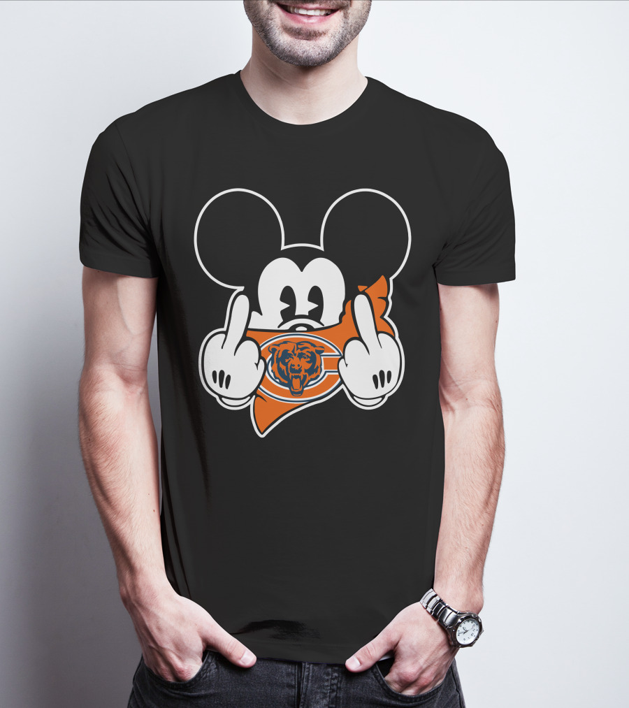 Mickey Mouse Chicago Bears Gesture T-Shirt