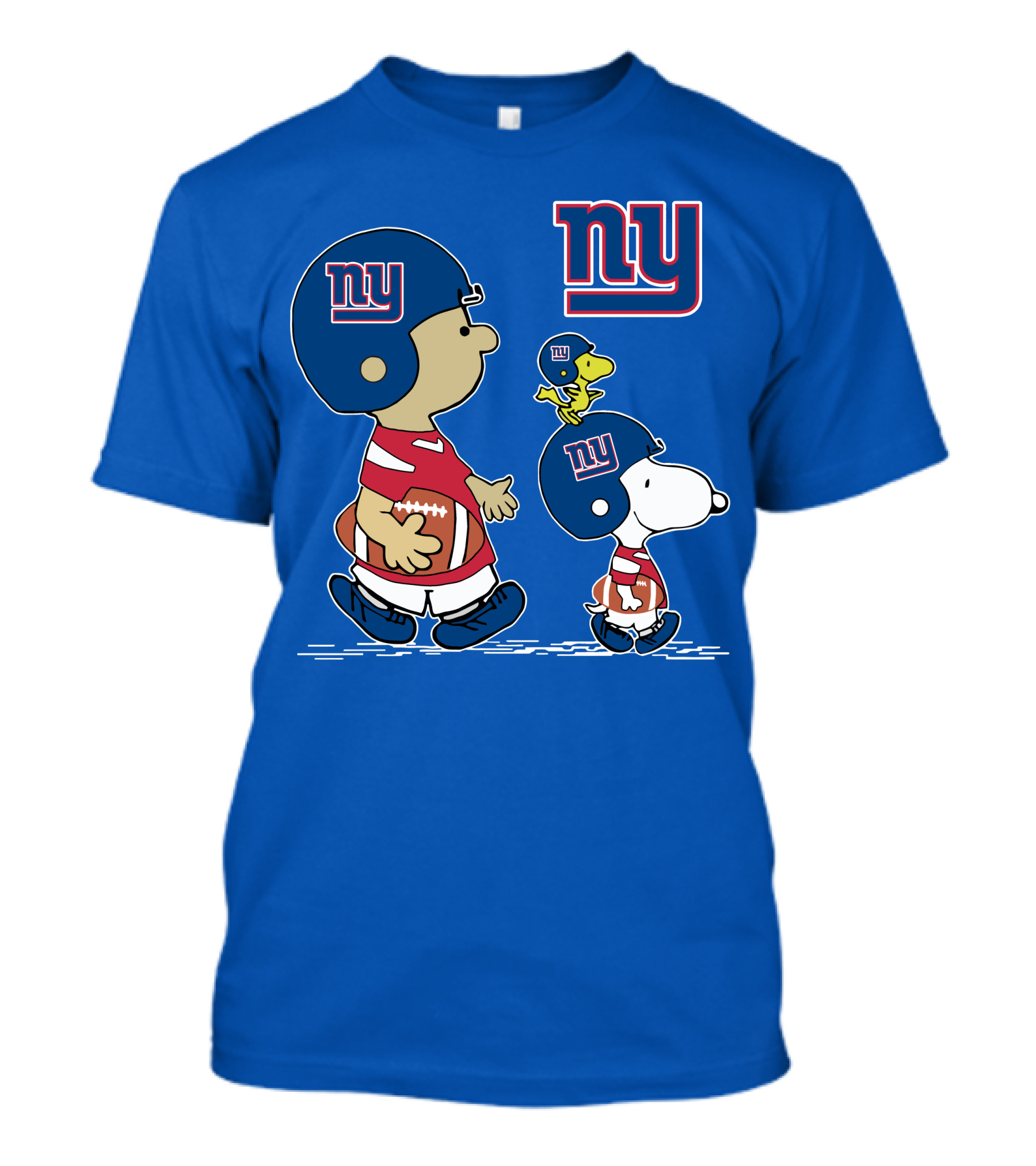 New York Giants Peanuts Snoopy Football T-Shirt