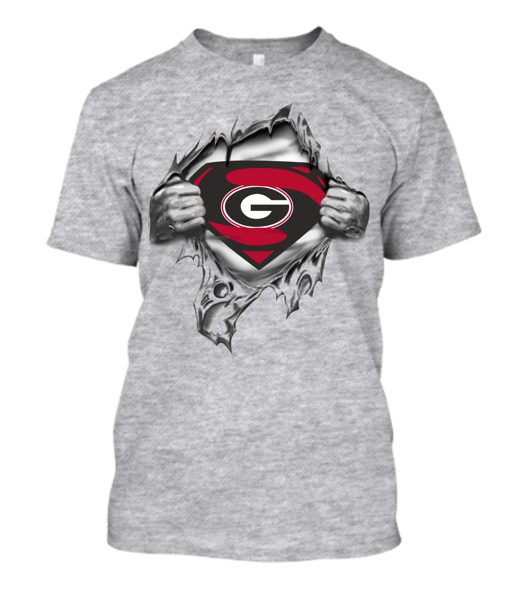 Georgia Bulldogs Super G Superman Logo Mashup T-Shirt