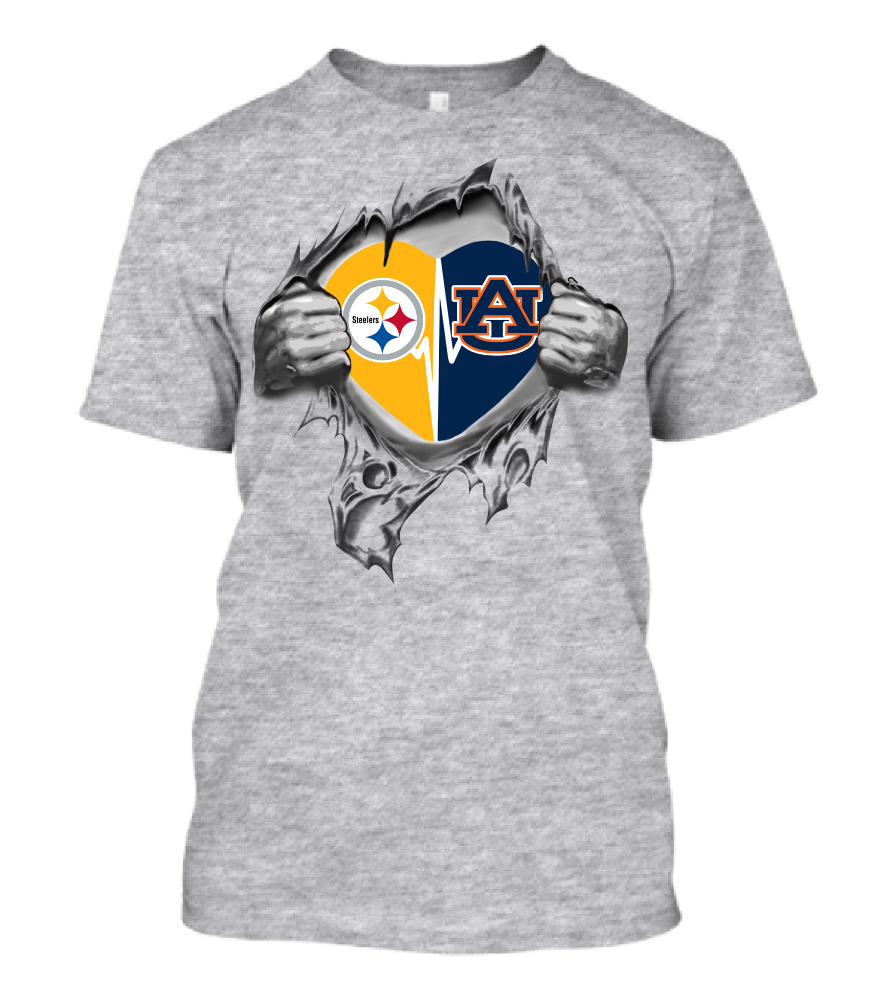 Steelers Auburn Heart Steelers Auburn Heart T-Shirt