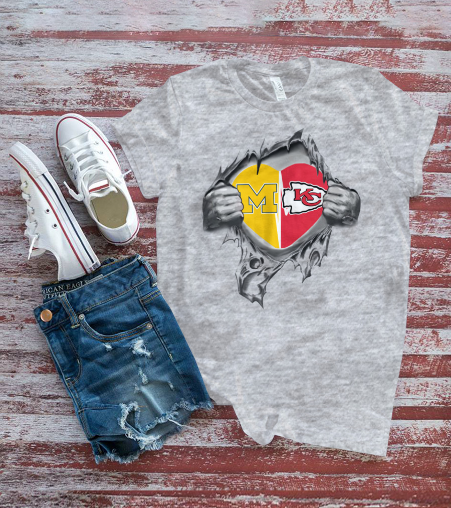 Chiefs Michigan Heart M KC Loyalty T-Shirt