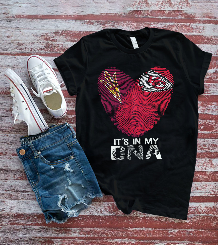 Arizona State Sun Devils And Kansas City Chiefs It's In My DNA T-Shirt