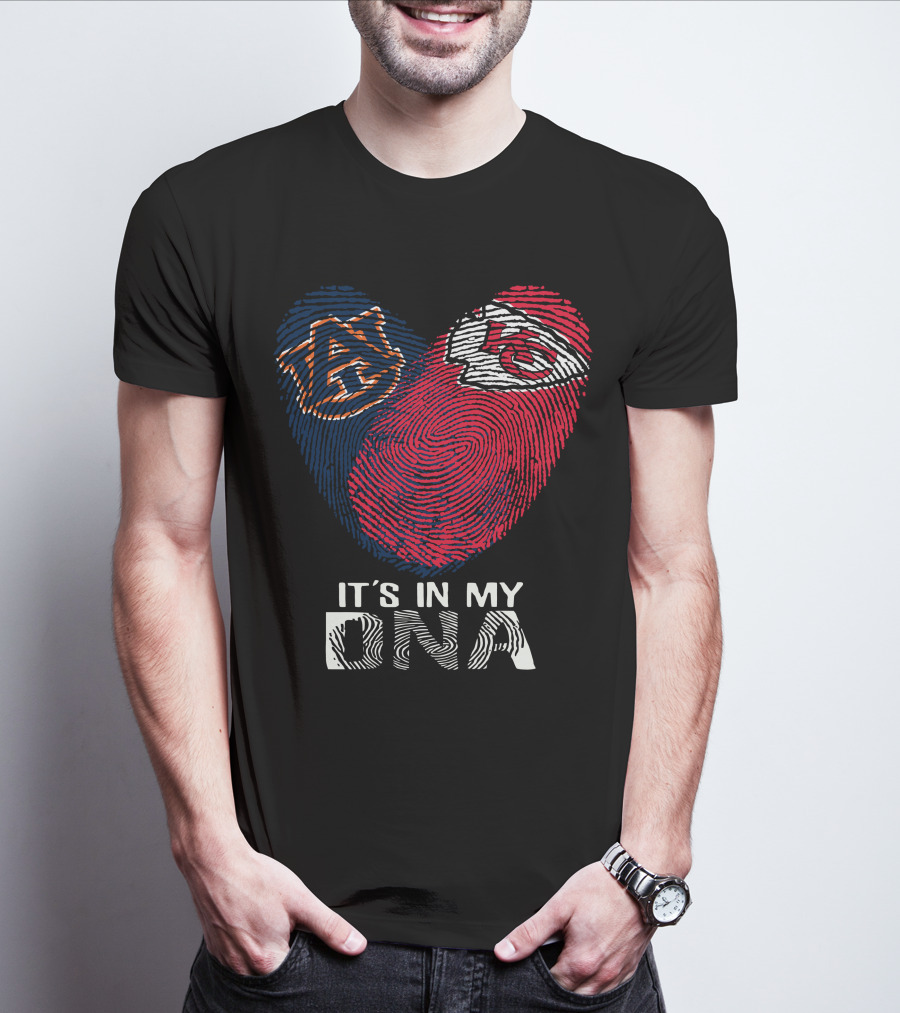 Auburn Tigers And Kansas City Chiefs It's In My DNA T-Shirt