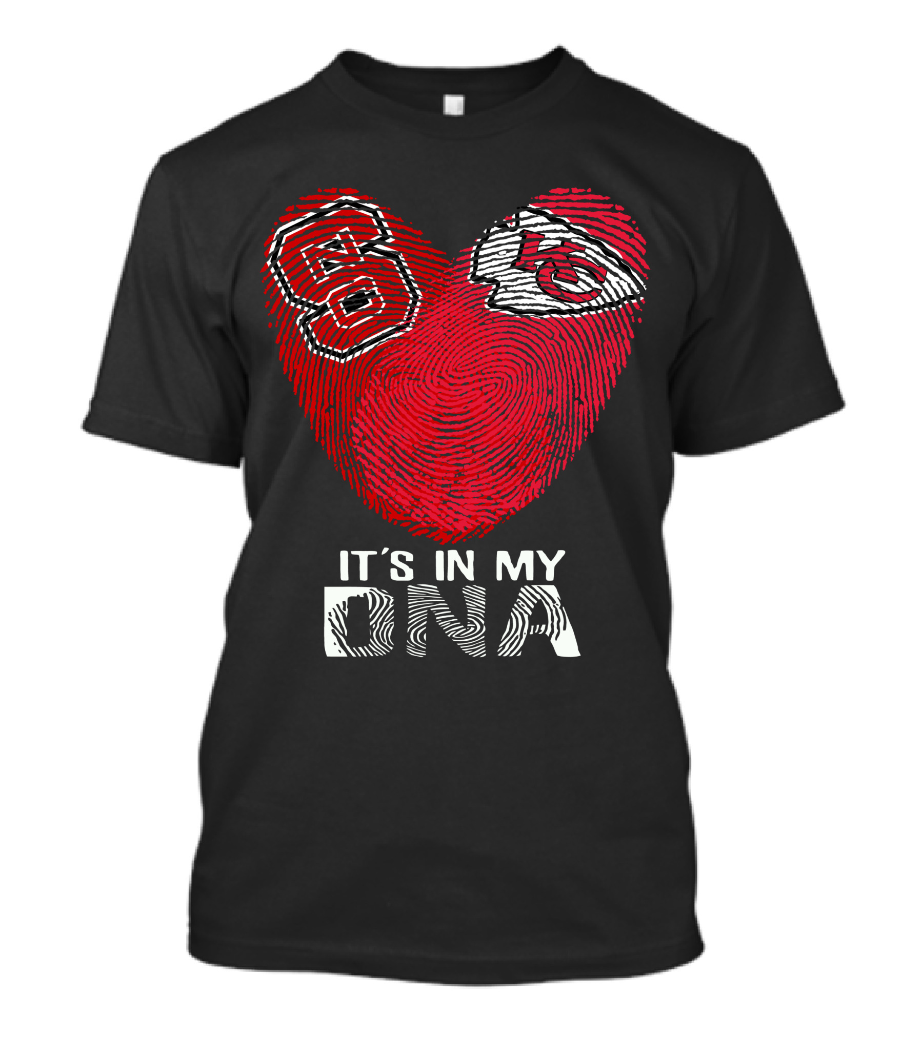 NC State Wolfpack And Kansas City Chiefs It's In My DNA T-Shirt