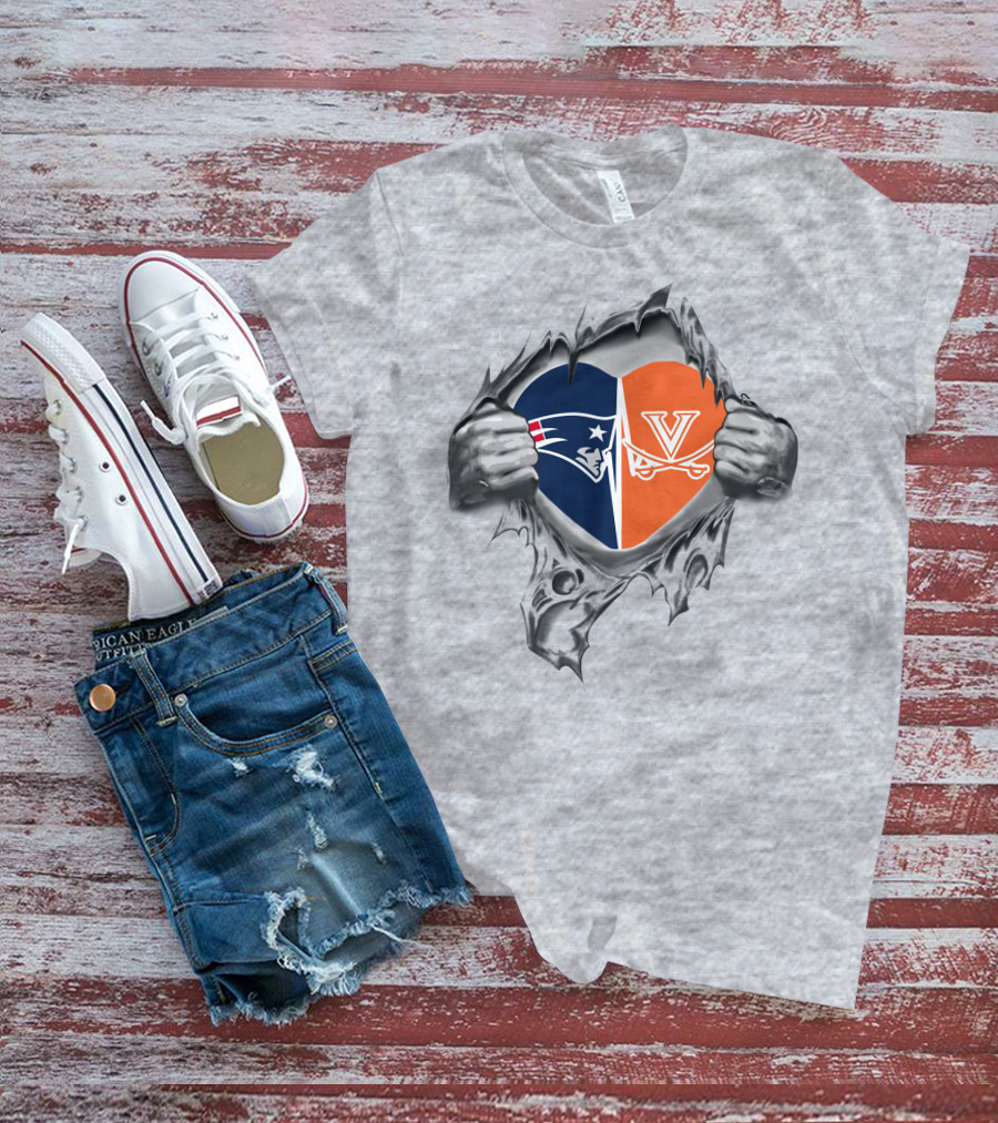 Patriots Cavaliers Heart Inside You T-Shirt