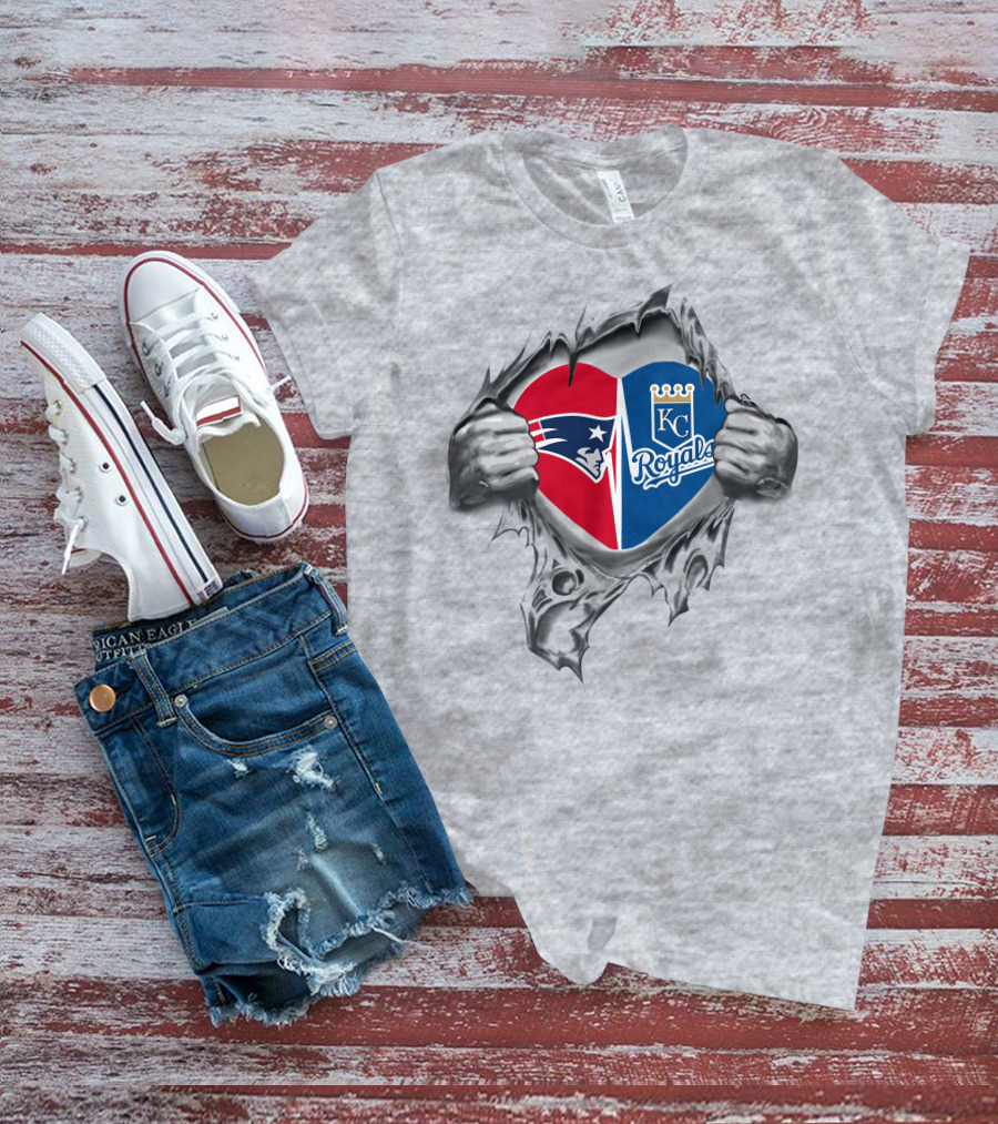 Patriots Royals KC Heart Fan Loyalty T-Shirt