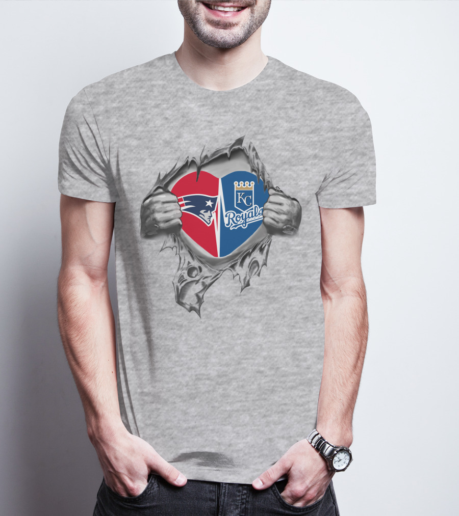 Patriots Royals KC Heart Fan Loyalty T-Shirt