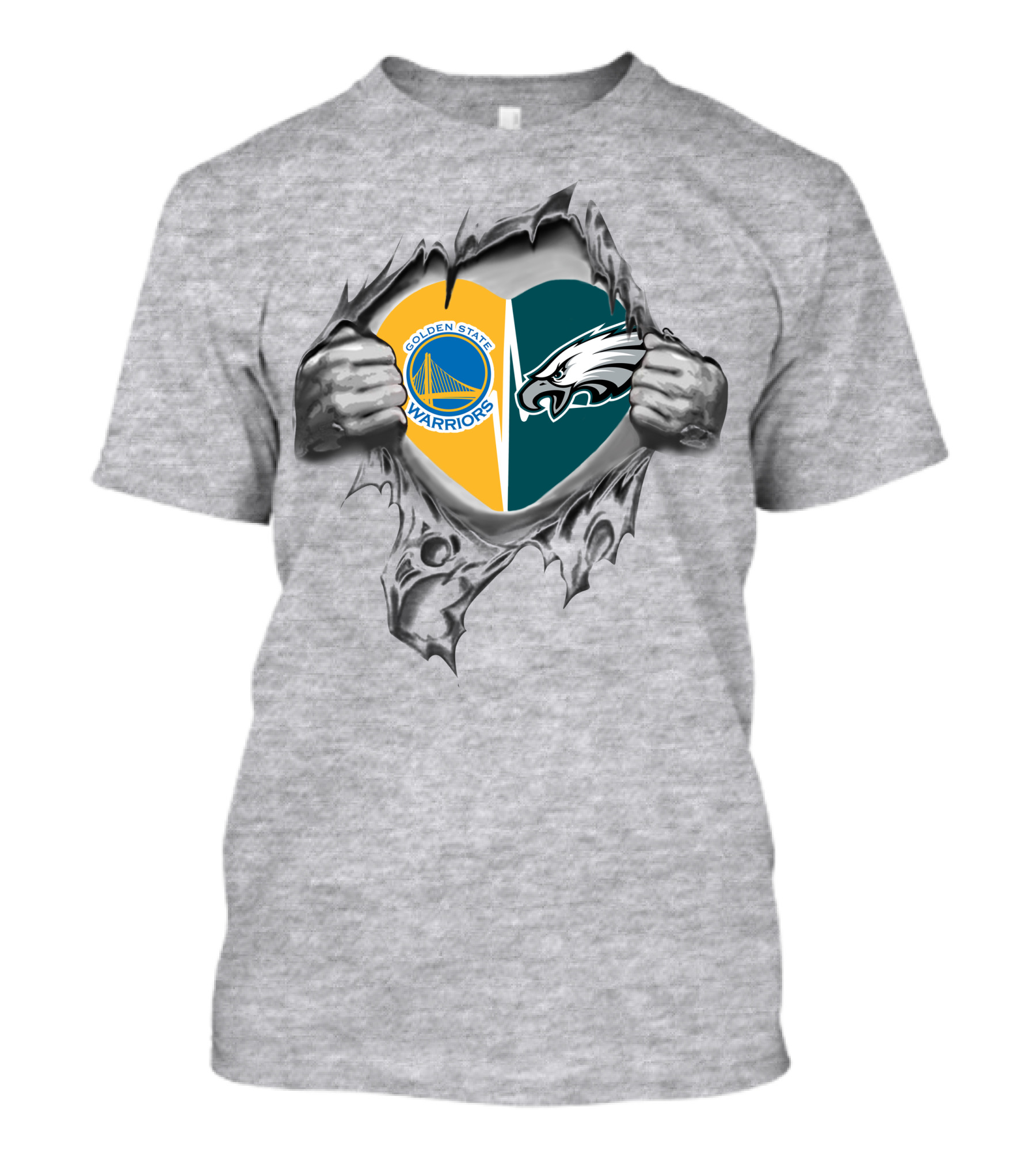 Golden State Warriors Philadelphia Eagles It's In My Heart T-Shirt
