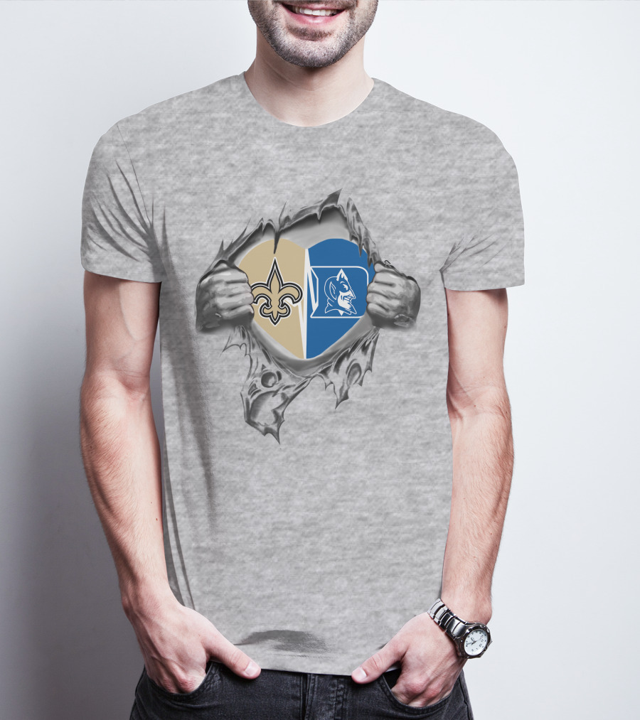 Saints Duke Heart Loyalty Fan Passion T-Shirt
