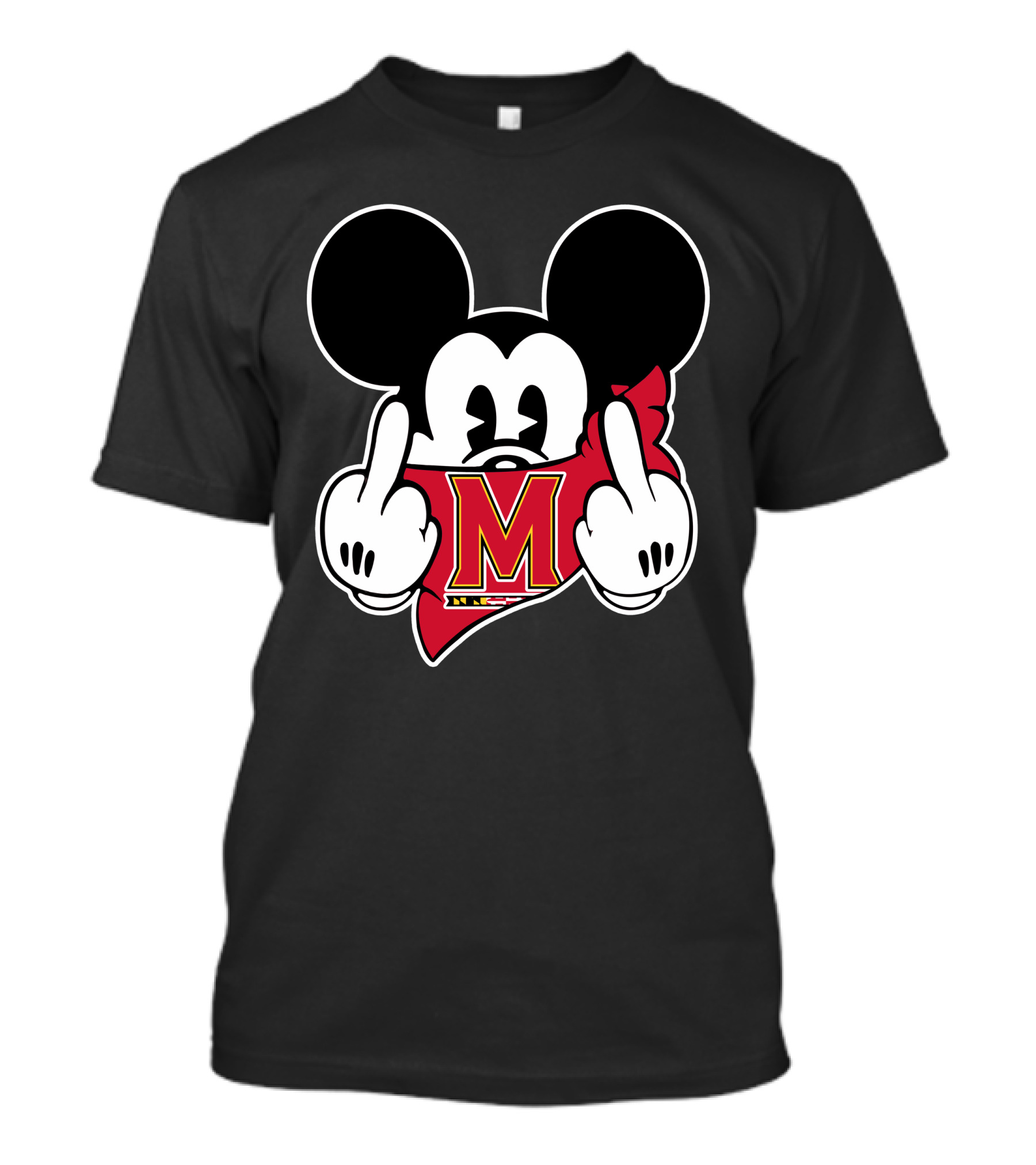 Maryland Terrapins Mickey Mouse M Logo Gesture T-Shirt