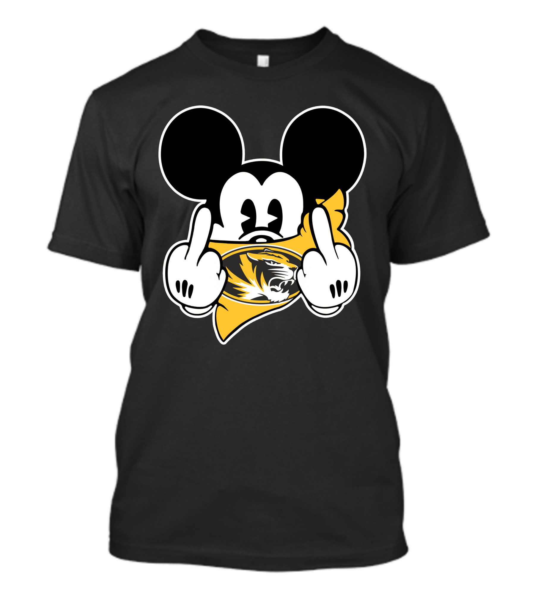 Missouri Tigers Mickey Mouse Gesture T-Shirt