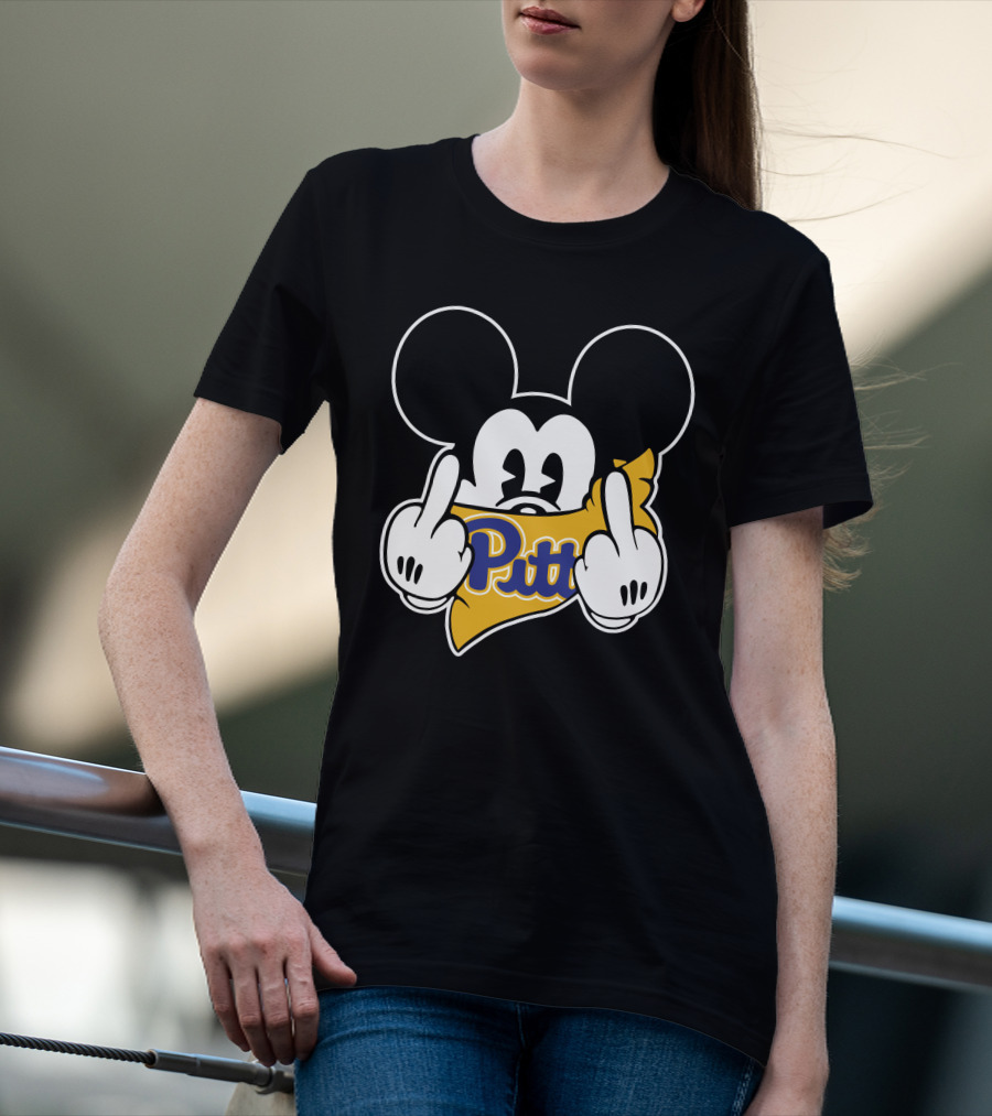 Pitt Panthers Mickey Gesture T-Shirt