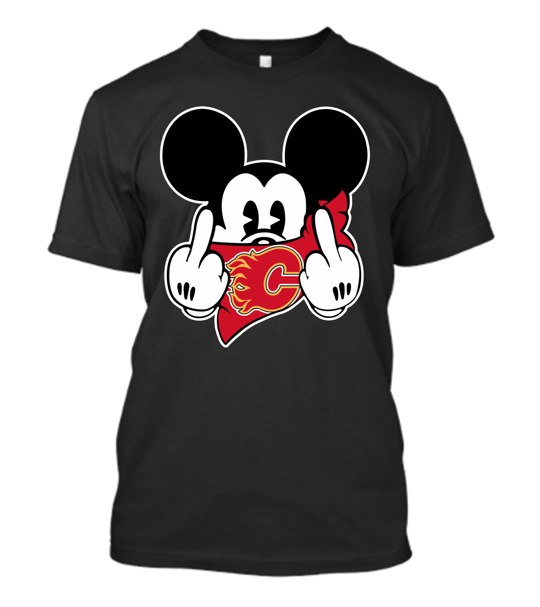 Calgary Flames Mickey Gesture T-Shirt