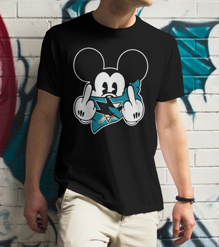 Mickey Shark Gesture San Jose T-Shirt