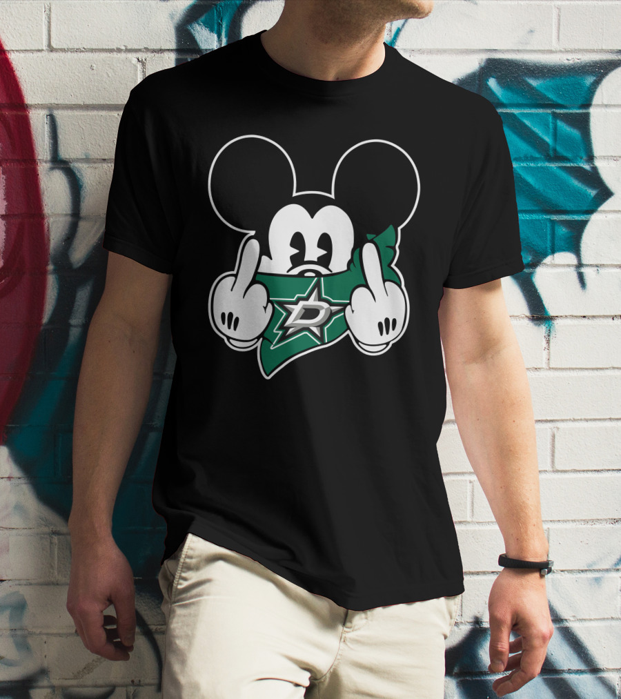 Dallas Stars Mickey Gesture T-Shirt