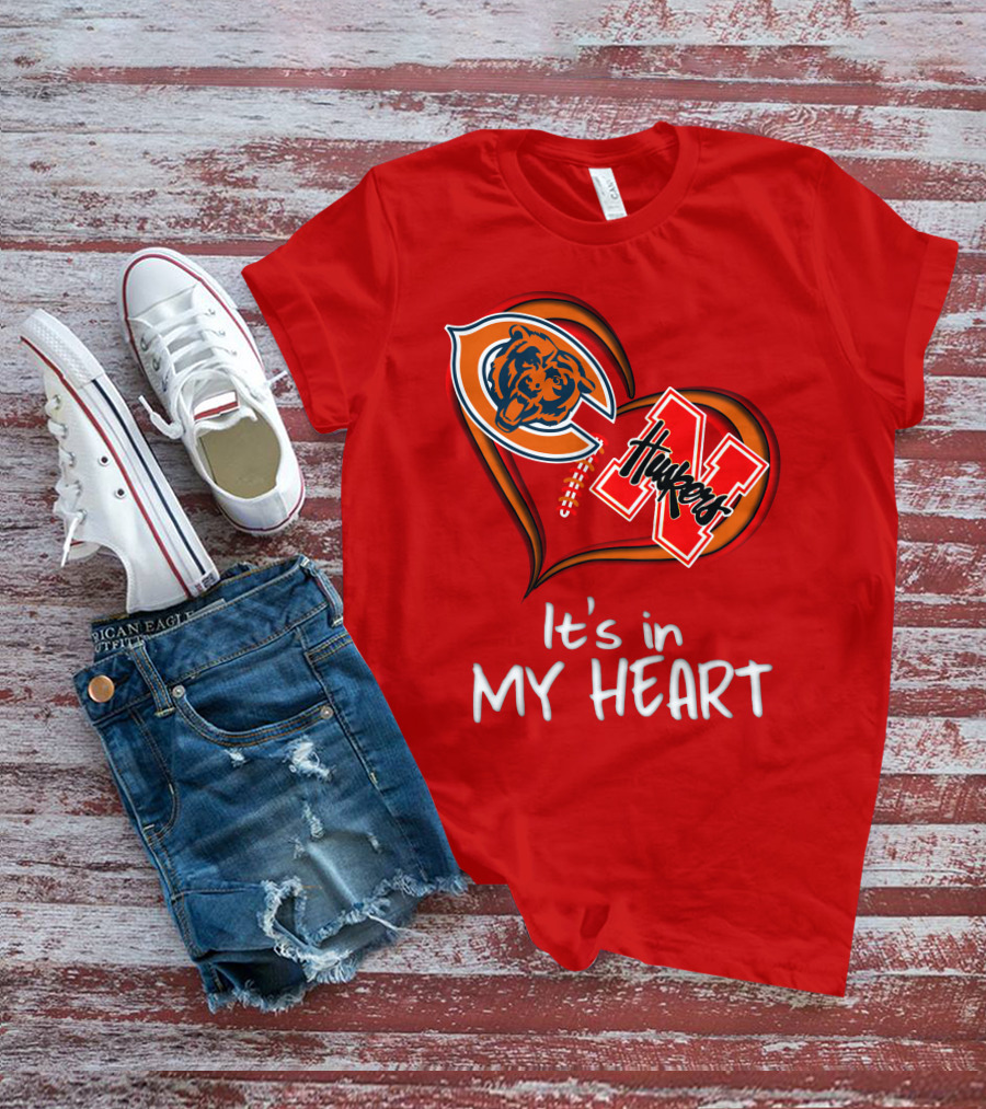 Bears Huskers It's In My Heart T-Shirt