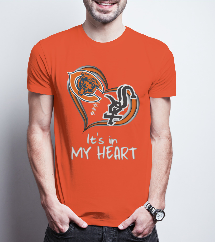 Bears White Sox It's In My Heart T-Shirt