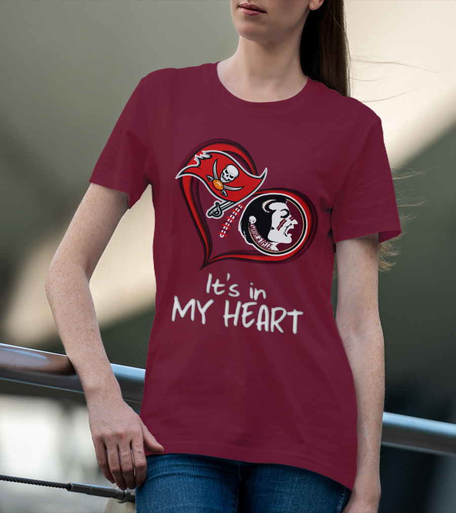 Buccaneers Seminoles It's In My Heart T-Shirt