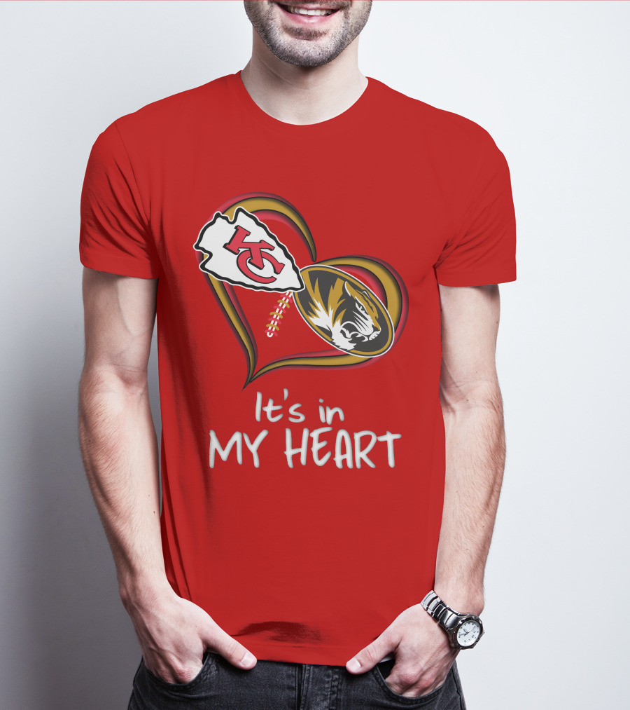 Chiefs Missouri Tigers It's In My Heart T-Shirt