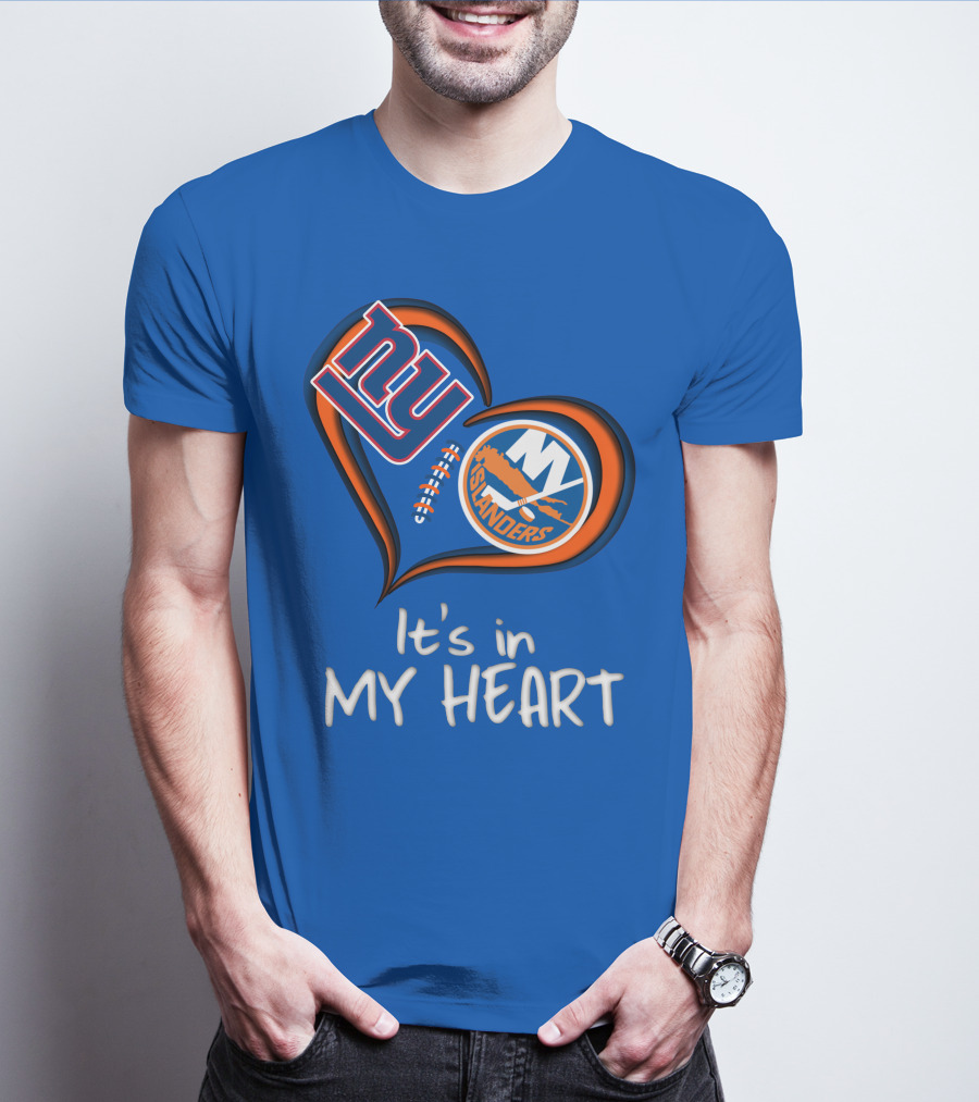 Ny Giants Islanders It's In My Heart T-Shirt